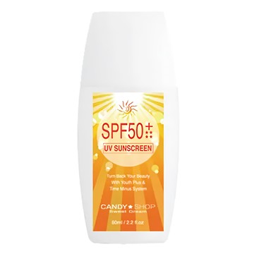CANDYSHOP 防曬隔離乳 SPF50+ 60ml 隔離紫外線 妝前隔離  1瓶