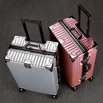 台灣公司貨 免運 行李箱 登機箱 行李箱女大容量超大拉桿箱男時尚旅行箱學生密碼箱結實耐用顏色好 快速發貨