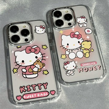 免運+隔日🚚iphone手機殼/凱蒂貓/適用於蘋果17promax 16Pro 15plus 14 13 12 11防