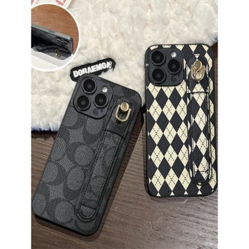 適用三星A42手機殼A34腕帶A32支架A30S折疊式GalaxyA35可伸縮A20E懶人A25便攜A21S皮質A23保護套高級感小眾潮