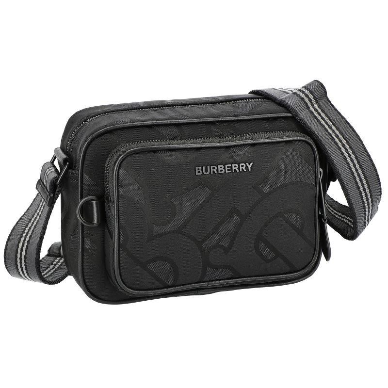 BURBERRY モノグラムジャカード パディバッグ ブラック 80437081