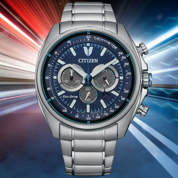 CITIZEN星辰 Chronograph系列 光動能 經典計時腕錶 44.75mm/CA4560-81L