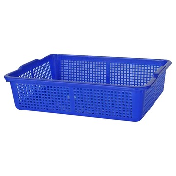 550公文林 置物籃 收納籃 聚丙烯(P.P) 台灣製造  48.5 x 38.3 x 12.5cm  藍色  1個