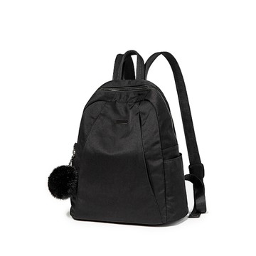 微光澤防潑防刮輕量尼龍後背包 EARTHA 經典黑