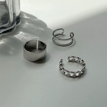 【𝐀𝐑𝐃𝐀𝐒𝐇】現貨｜24HR內出貨｜三件套 簡約 冷淡風 可調式 戒指 男戒 女戒 鈦鋼戒指 尾戒 情侶對戒 鋼戒R5