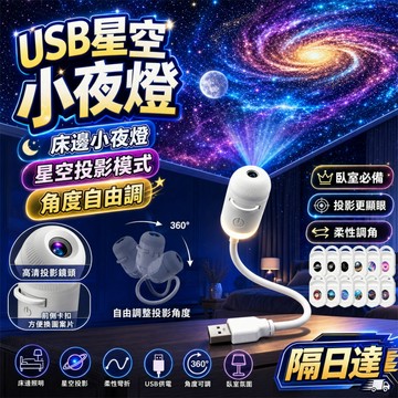 【隔日到貨】USB星空投影燈 24K全光譜星空燈 背景氛圍燈 星空投影儀 星空氛圍燈 家用氛圍燈 星空小夜燈 情人節禮物