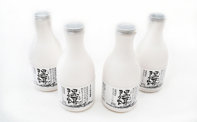 3カ月 定期便　北海道産　黒豆ヨーグルト（飲むヨーグルト）500ml×4本