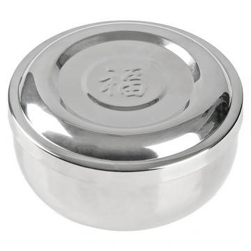 PEARL LIFE 珍珠金屬 Hanjike系列 雙層不鏽鋼茶碗 300ml  銀色  1個