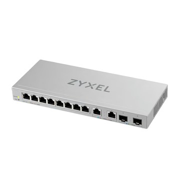 ZYXEL 網頁式管理型12埠+2埠SFP 10G光纖 Multi-Gigabit乙太網路交換器 XGS1210-12  1個
