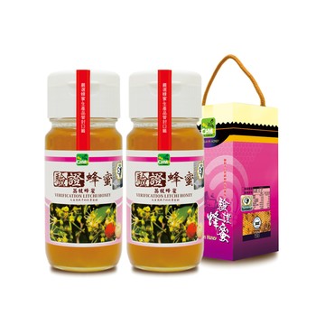 彩花蜜 養蜂協會驗證-荔枝蜂蜜700g(超值2件組)