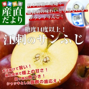 岩手県産 JA江刺 江刺のサンふじ 糖度14度以上 ご家庭向け 約3キロ (8玉から12玉) 送料無料 りんご リンゴ 林檎