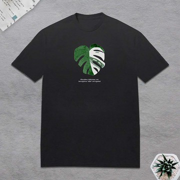 植物 龜背芋 T恤 觀葉植物