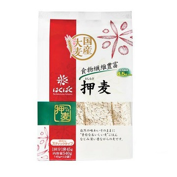 【江戶物語】Hakubaku 日本國產大麥 押麥 12袋入 炊飯用麥片 食物纖維 麥飯 穀物飯 健康餐盒 日本原裝進口
