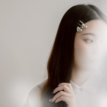 質感金屬愛心設計髮夾