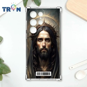 TRON 三星 S22 Ultra 暗黑版基督 四角防摔載具殼 軟殼 手機殼