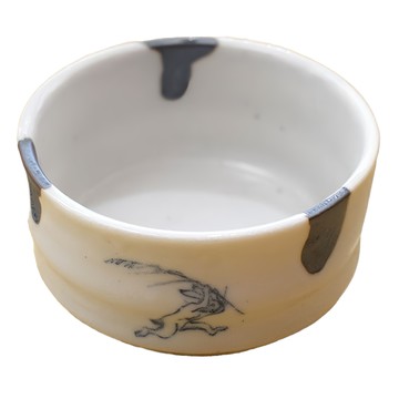 高山寺3吋缽 - 日本製 寬x高: 10x5.5cm 290ml 陶瓷器  1個  高山寺 白色 + 藍色