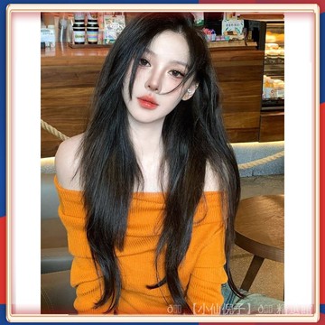 🌸限時下殺 爆款🔥 純慾桔紅色一字肩針織打底衫女鞦鼕季加厚毛衣設計感長袖別緻上衣 💎品質保證💎