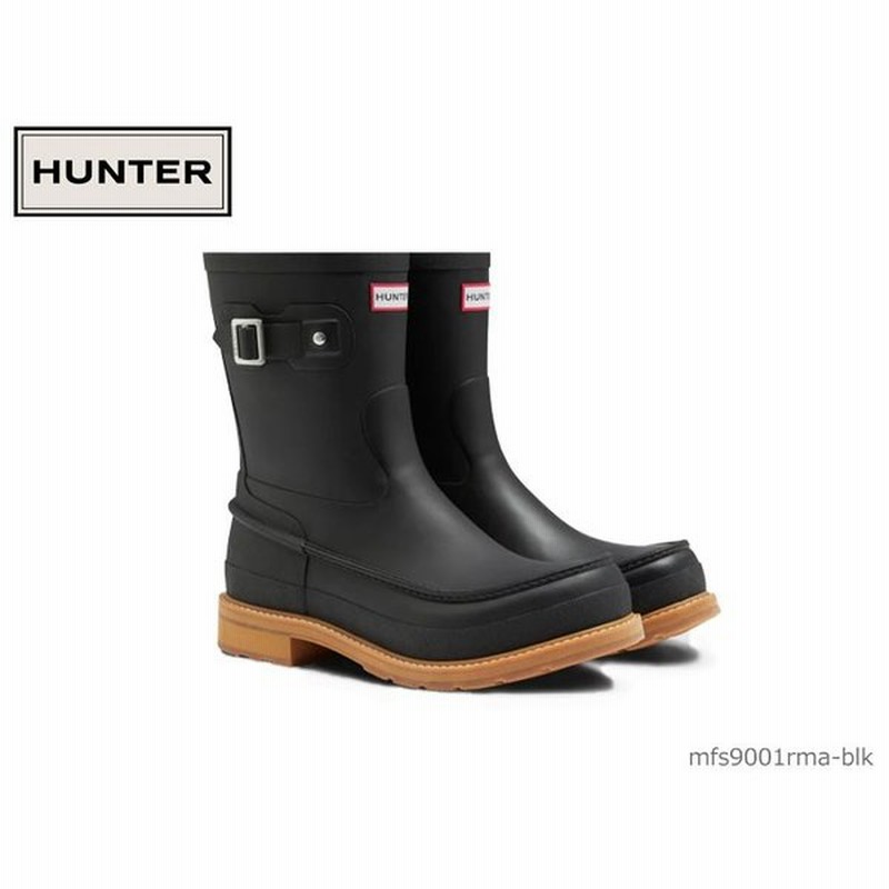 ハンター Hunter メンズ オリジナル モックトゥ ショート ブーツ ブラック Original Tweight Mock Toe Short 国内正規品 メンズ レインブーツ Mfs9001rma Blk 通販 Lineポイント最大0 5 Get Lineショッピング