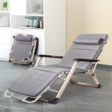 躺椅折疊午休椅子單人床辦公室多功能陽臺家用懶人沙灘成人椅子 鑫弘-數碼配件