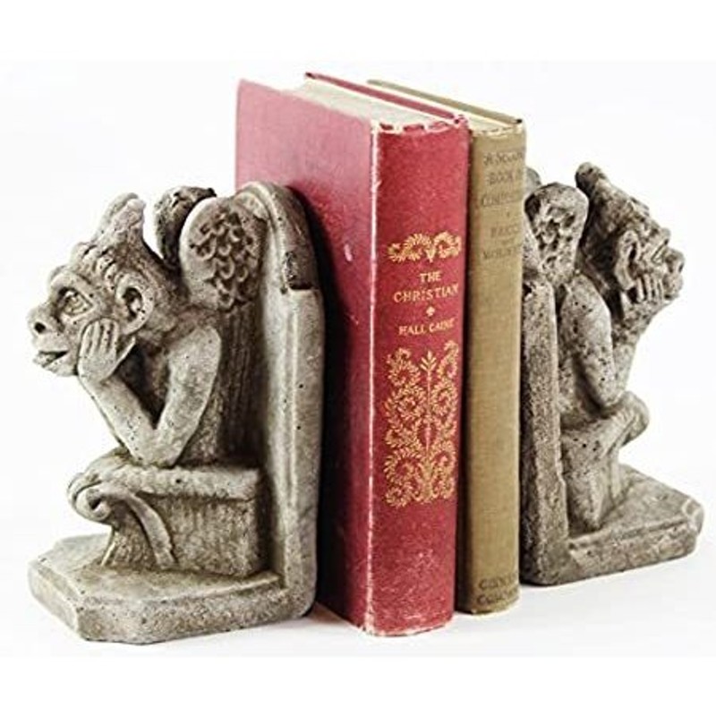 Gargoyle Bookends Concrete French Book Holders 通販 LINEポイント