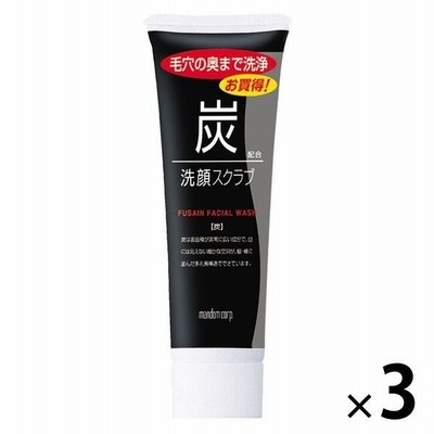マンダムマンダム 炭洗顔スクラブ 100g 3個