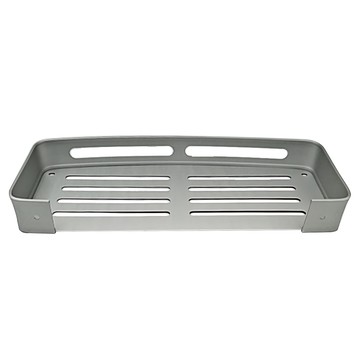 超級工廠 浴室置衣架 四方架 無痕貼片安裝  不適用  消光銀  1入