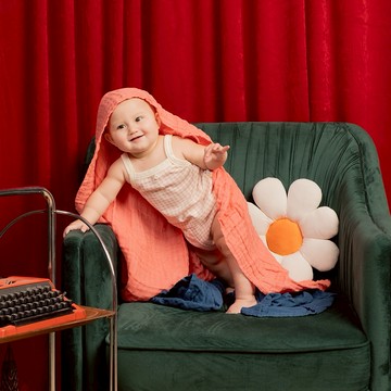 【L'Ange 棉之境】3層純棉紗布包巾/蓋毯(90x90cm)(2入組)