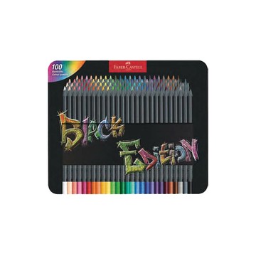 FABER-CASTELL 輝柏 黑旋風極軟 油性色鉛筆 100色/盒 116490【APP滿額下單10%點數(單一帳號最高5000點)】1/31止