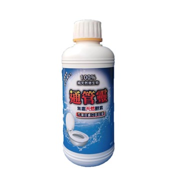 通管靈 天然微生物酵素分解油汙抑制快速除臭汙垢馬桶水管阻塞清潔疏通劑6罐