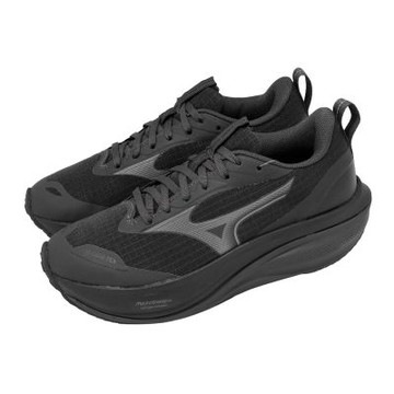 Mizuno 美津濃 慢跑鞋 Wave Rider GTX 4 超寬楦 女鞋 黑 防水 緩震 J1GW2631-72