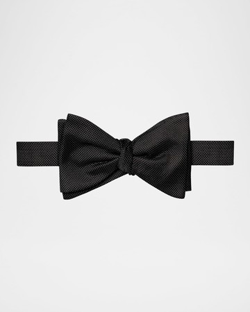 Men's Textured Silk Bow Tie