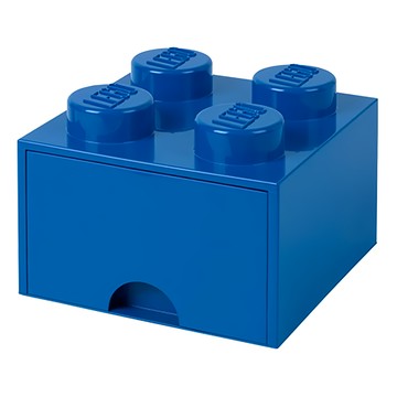 Room Copenhagen LEGO 樂高四凸收納盒  25 x 25 x 18cm  寶藍色  1個