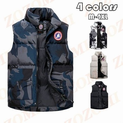 ダウンベスト メンズ 無地 迷彩 中綿ベスト キルティング ベスト 袖なし ジャケット おしゃれ 男性 アウター デザイン ファッション秋冬人気 防寒防風保温 新作 通販 Lineポイント最大get Lineショッピング