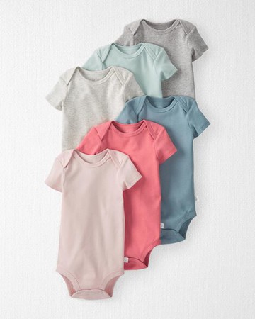 Baby 6-Pack Organic Cotton Rib Bodysuits