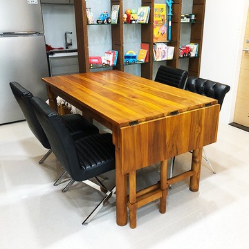 【吉迪市100%全柚木家具】HY108AS1 柚木可延展餐桌 桌子 工作桌