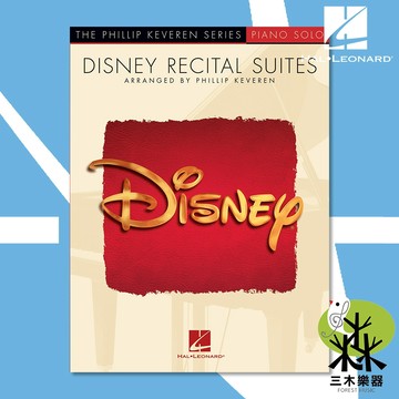 【三木樂器】《 Disney Recital Suites 迪士尼組曲 》鋼琴譜 樂譜 阿拉丁 美女與野獸 獅子王