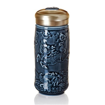 麒麟隨身杯 / 大 / 雙層 / 礦藍 350ml