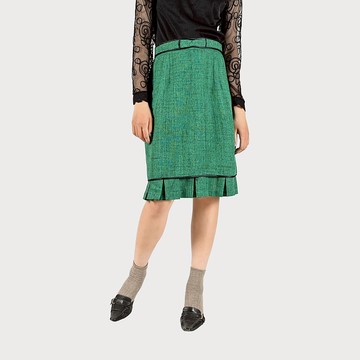 【蛋植物古著】綠林秘境高腰古著短裙