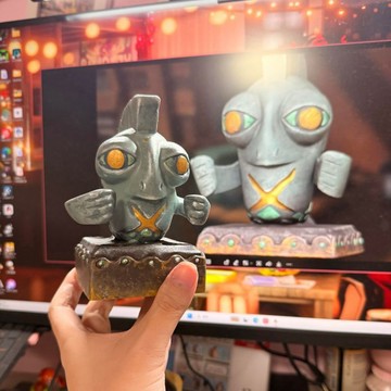 新上架👉splatoon塗擊隊三星堆鮭兒子小鮭魚手辦模型桌面裝飾擺件送禮物交換禮物 送朋友禮物