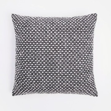 奧可利一片式裁剪緹花抱枕套50x50cm 黑