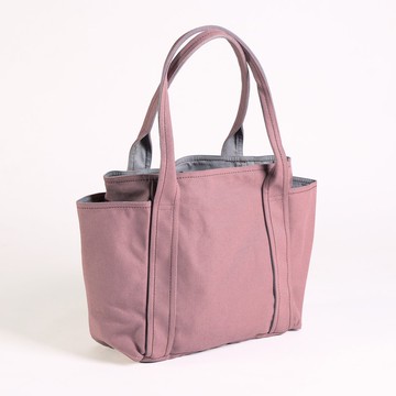 磁釦式肩背帆布萬用工具袋-Faded pink(中型)
