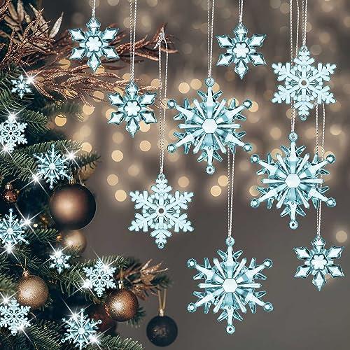 クリスマス 飾り |45ピース アクリル 雪の結晶 オーナメント 3スタイル