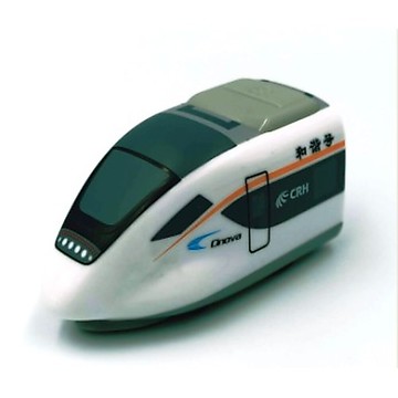 中國高鐵和諧號 CRH6型 鐵支路迴力小火車 迴力車 火車玩具 壓克力盒裝 QV080 TR台灣鐵道