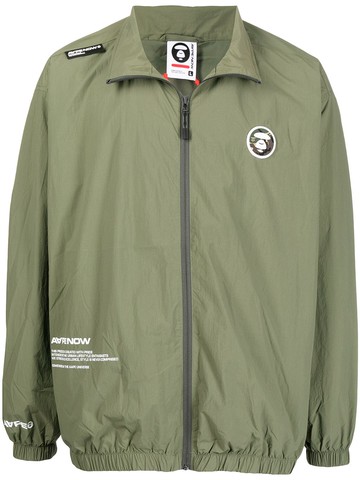 AAPE BY *A BATHING APE® - lightweight zip-front jacket - men - Nylon - S - Green