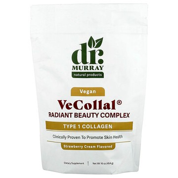 Dr. Murray's, VeCollal®，全素光彩美容幫助複合物，草莓乳油，16 盎司（454 克）