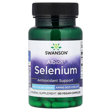 Swanson, Albion® 硒全素膠囊，200 微克，90 粒