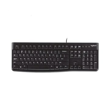 【 Logitech 羅技 】K120 有線鍵盤 耐用 舒適 安靜 防濺灑設計