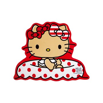 曬黑Hello Kitty造型軟式地墊-紅