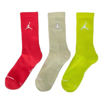 Air Jordan Everyday Max Crew Sports Socks 'Red Olive Green Grey'