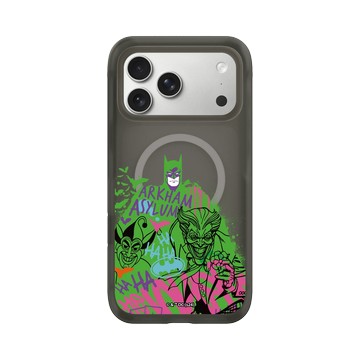 iPhone 17 Pro Max AirX 本質黑 - Joker - 小丑與蝙蝠俠塗鴉款